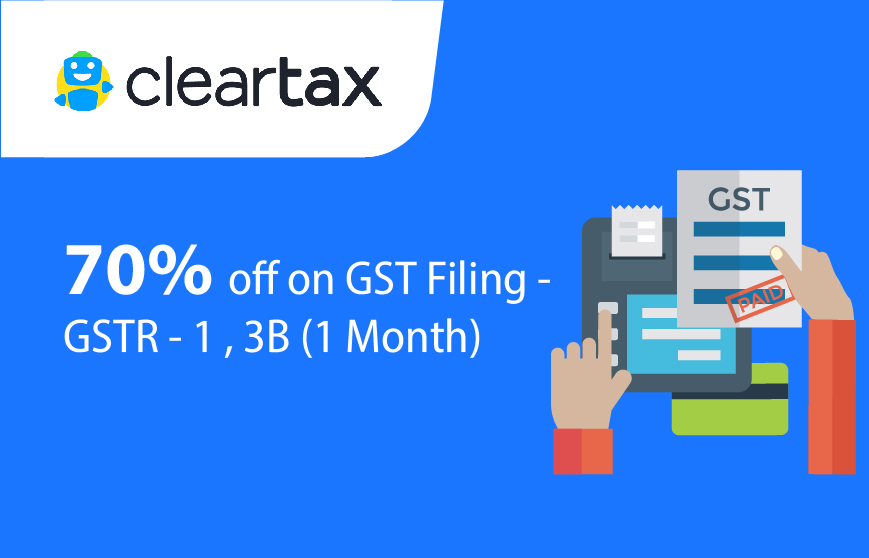 Cleartax – GST Filing (1 month)